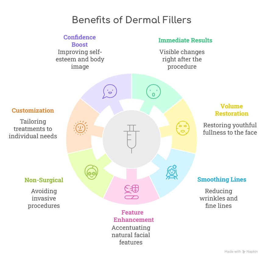 Benefits of Dermal Fillers - visual selection